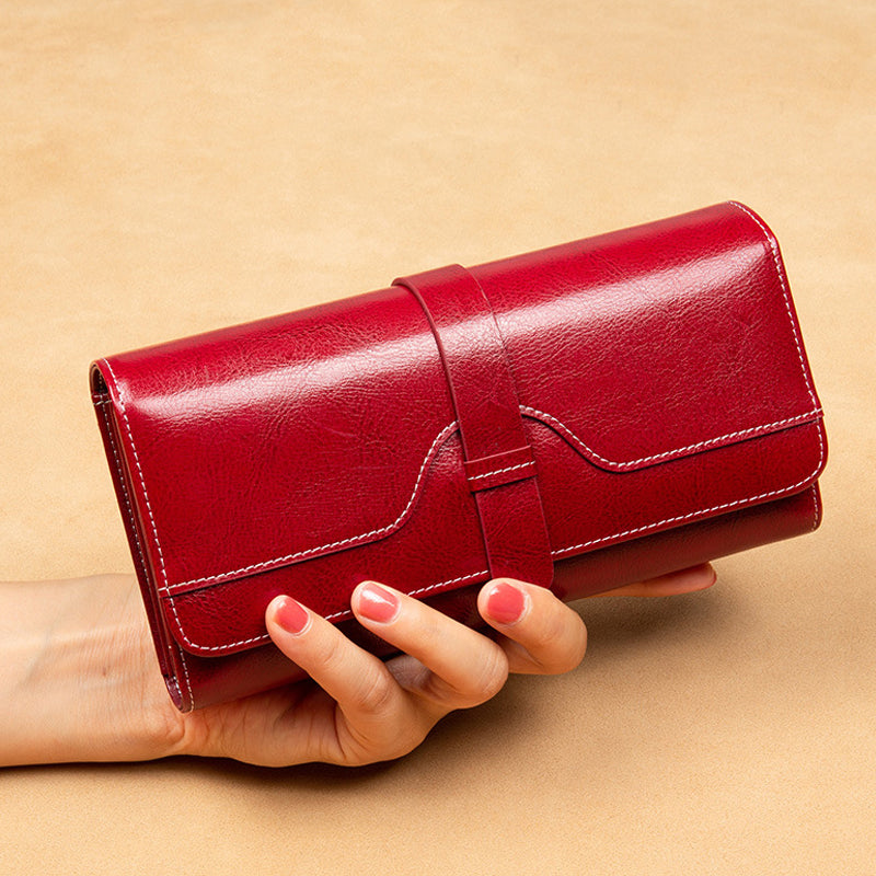 Leather Flap Wallet