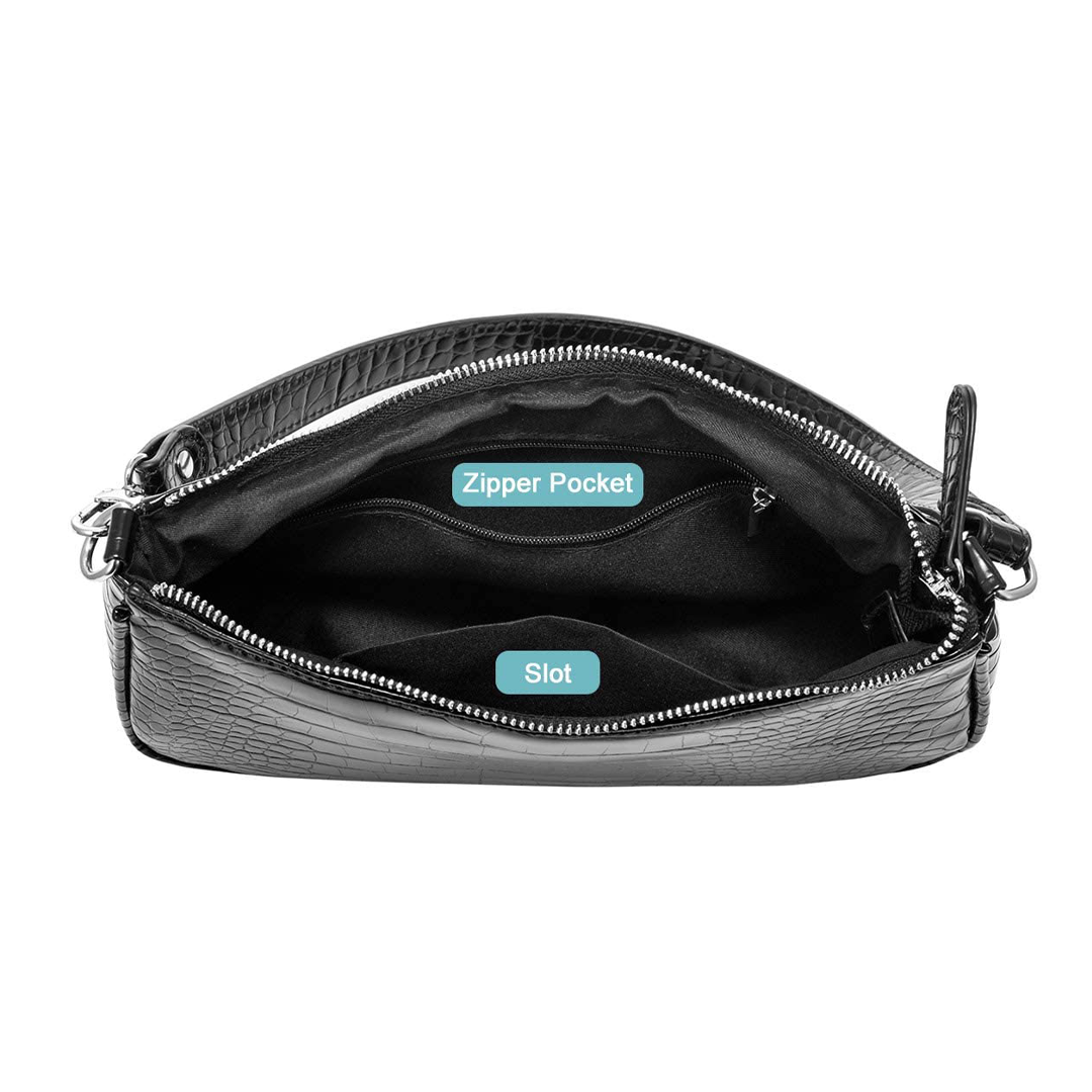 Classic Croco Shoulder Bag