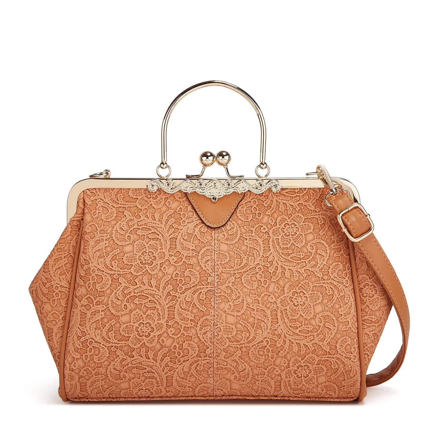 Luna Vintage Clutch - Coral