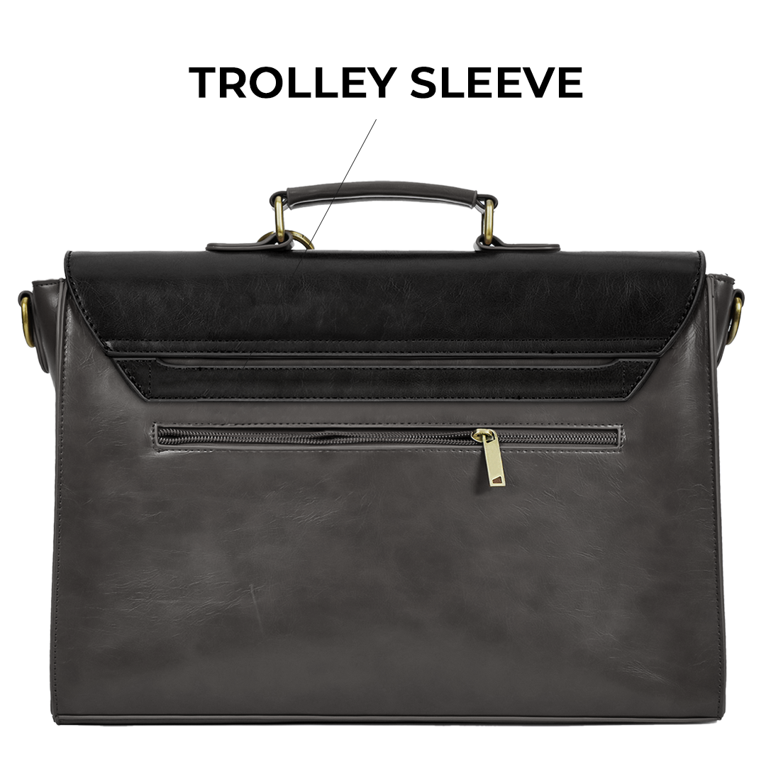 Pocketful Of Sunshine Messenger 17" - Grey-Black