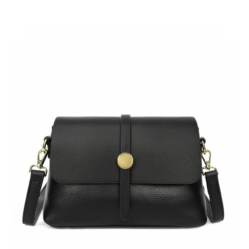 Leather Flap Crossbody Bag