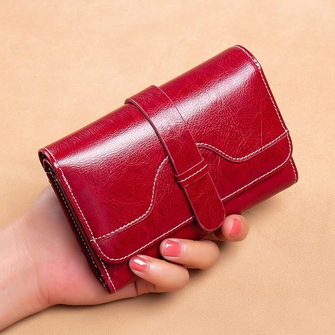 Leather Flap Mini Wallet