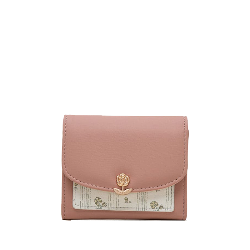 Floral Clasp Wallet