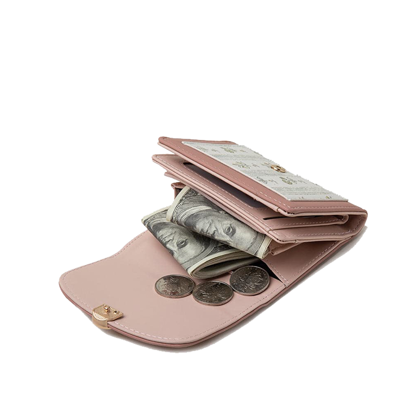 Floral Clasp Wallet