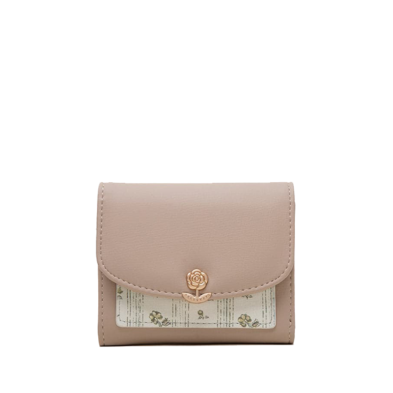 Floral Clasp Wallet