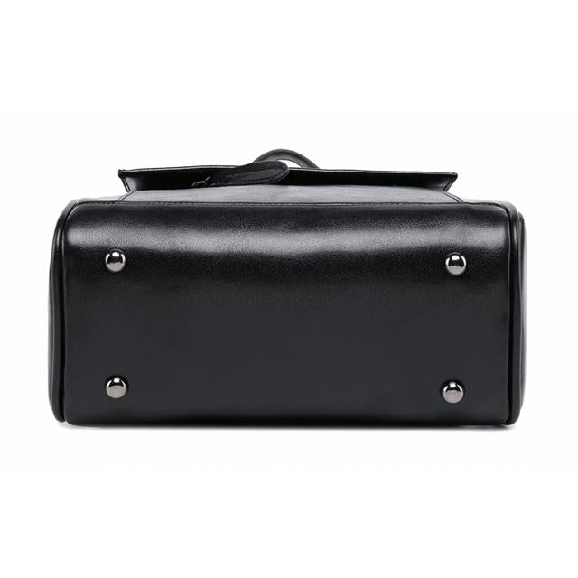 Minimal Flap Leather Backpack