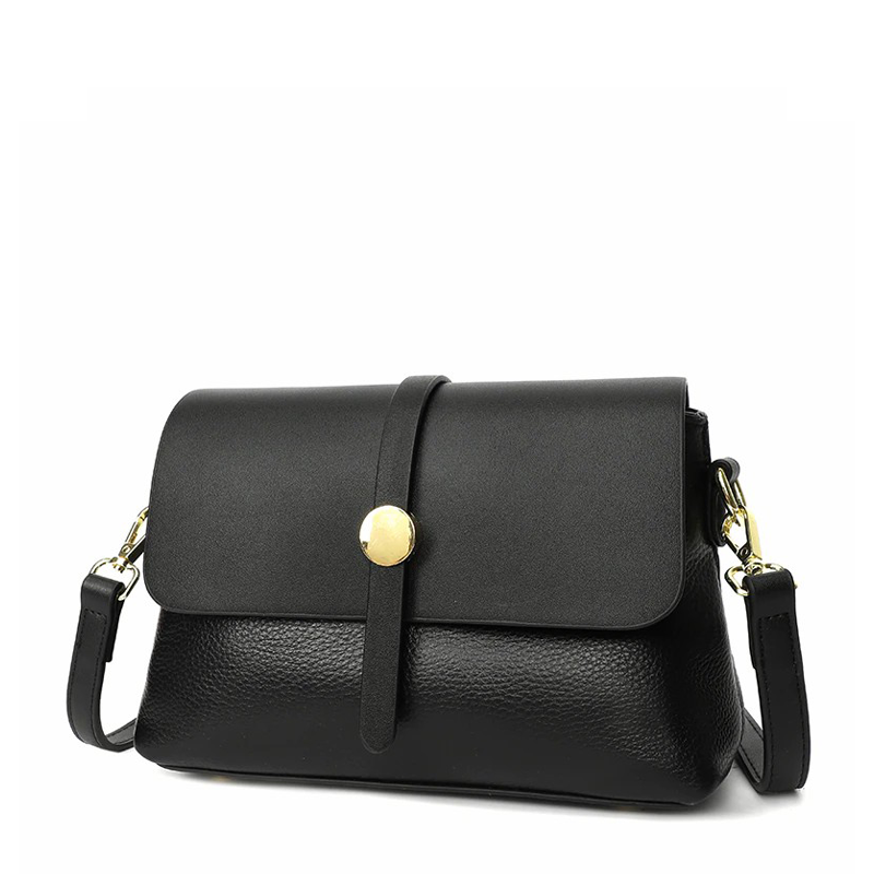 Leather Flap Crossbody Bag