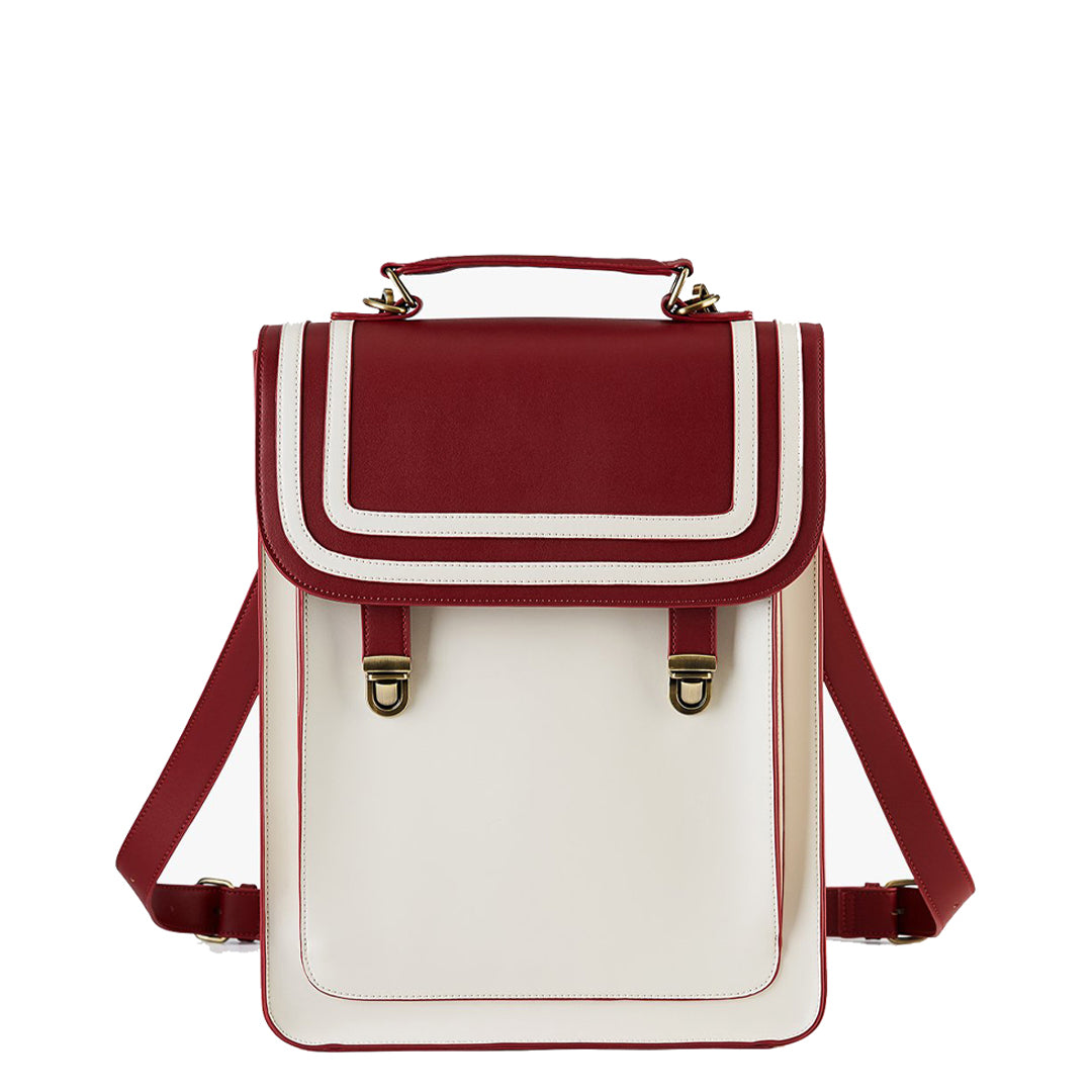Striped Flap Boutique Backpack