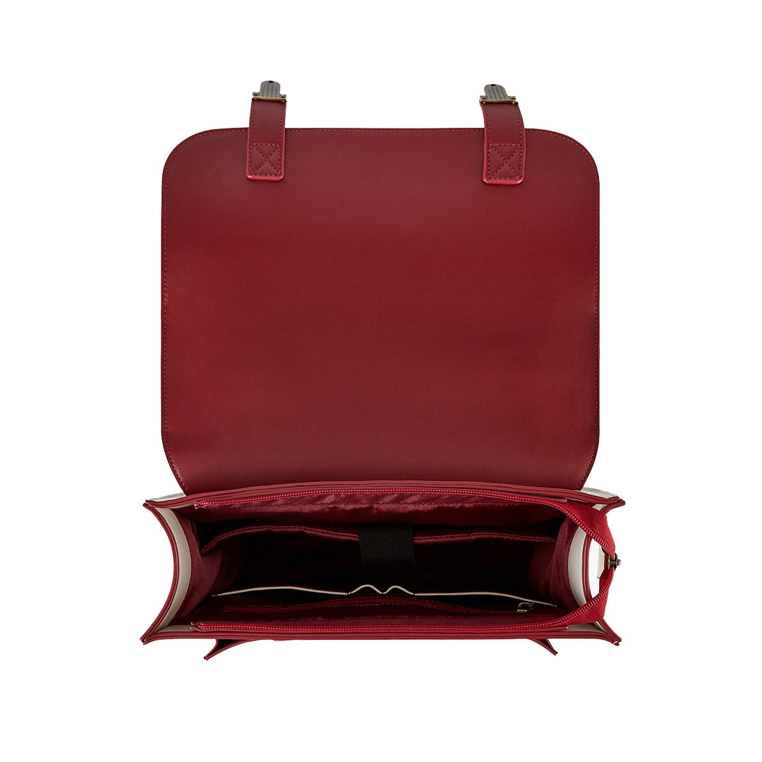 Striped Flap Closure Backpack