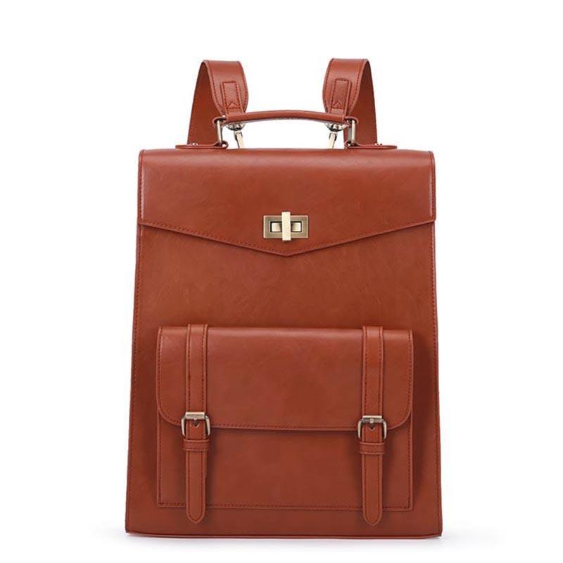 Dual Flap Vintage Backpack
