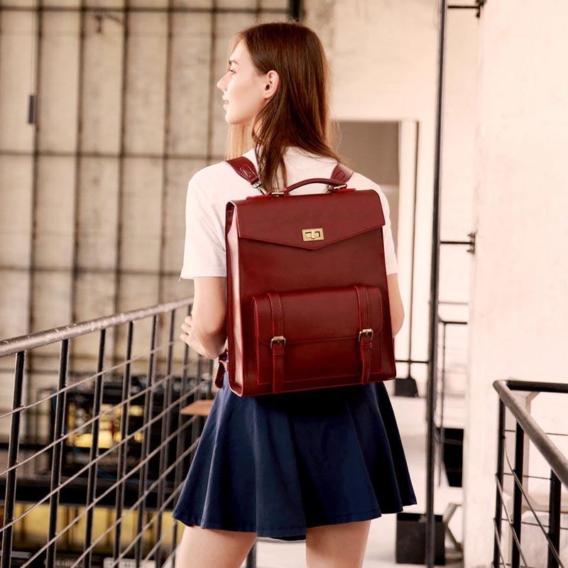 Dual Flap Vintage Backpack