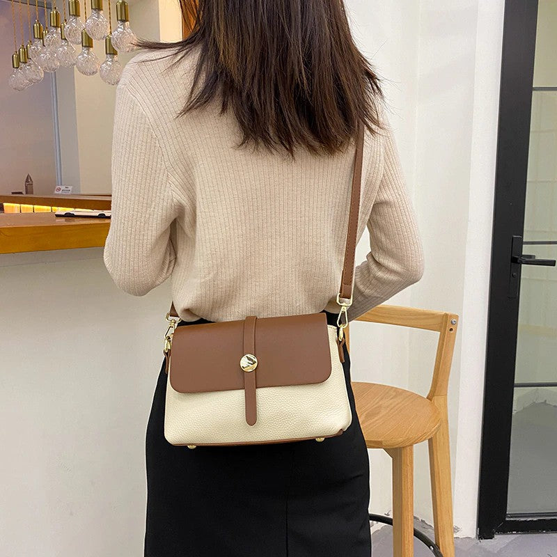 Leather Flap Crossbody Bag