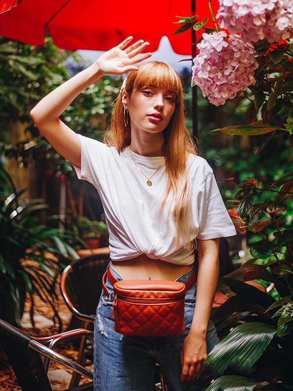 Quilted Leather Fanny