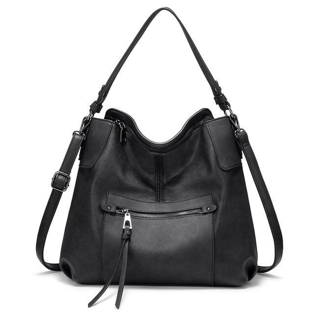 Solid Color Shoulder Bag