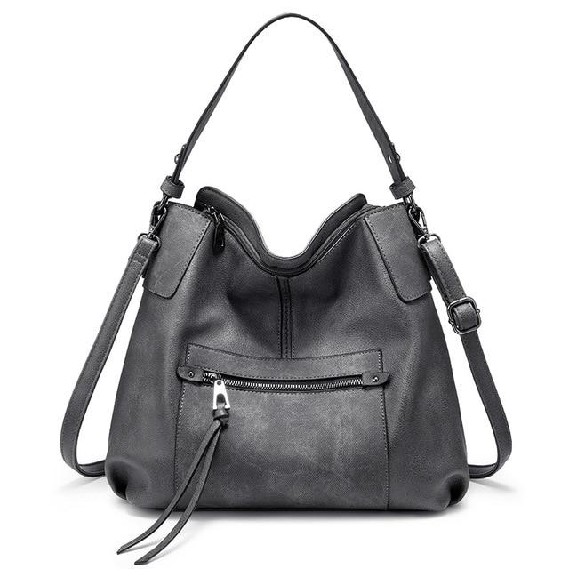 Solid Color Shoulder Bag