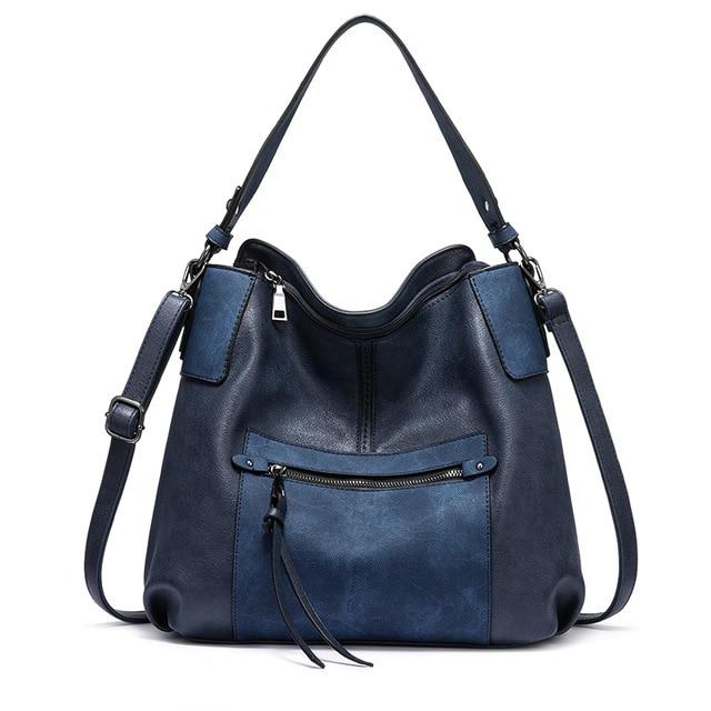 Solid Color Shoulder Bag