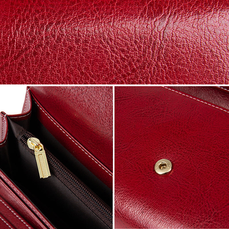 Leather Flap Wallet