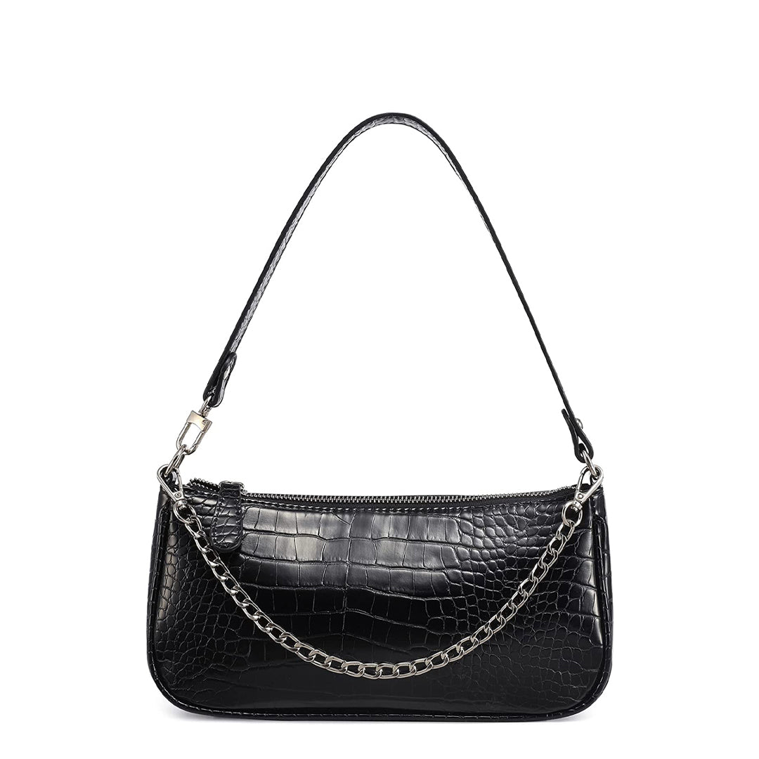 Classic Croco Shoulder Bag