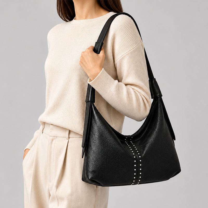 Elma Studded Hobo Bag