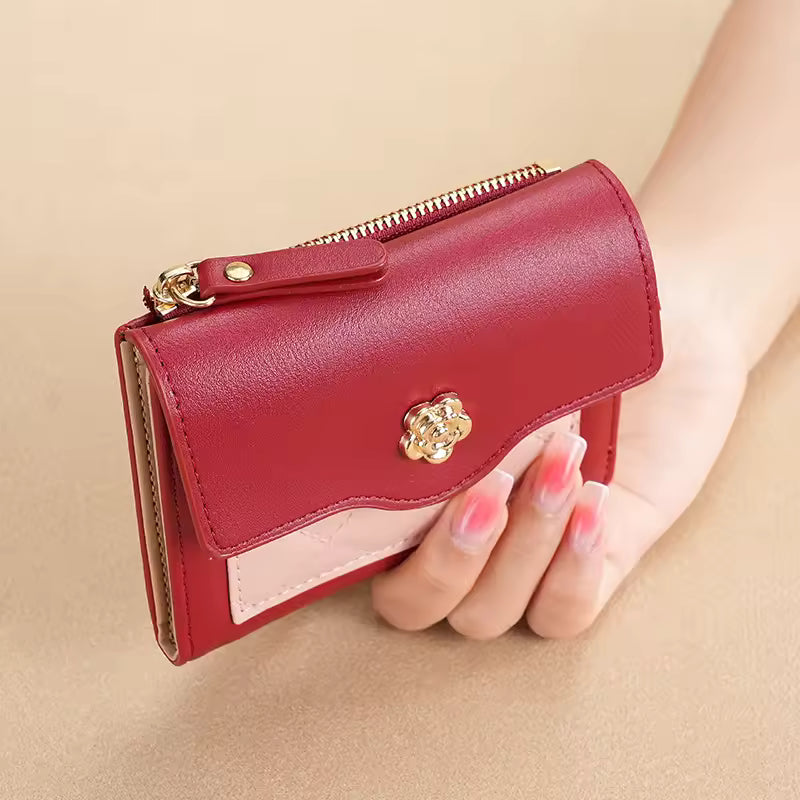 Floral Clasp Wallet