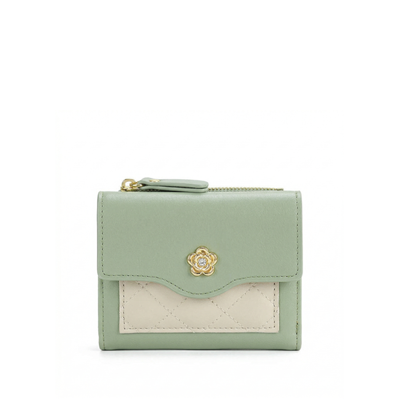 Floral Clasp Wallet