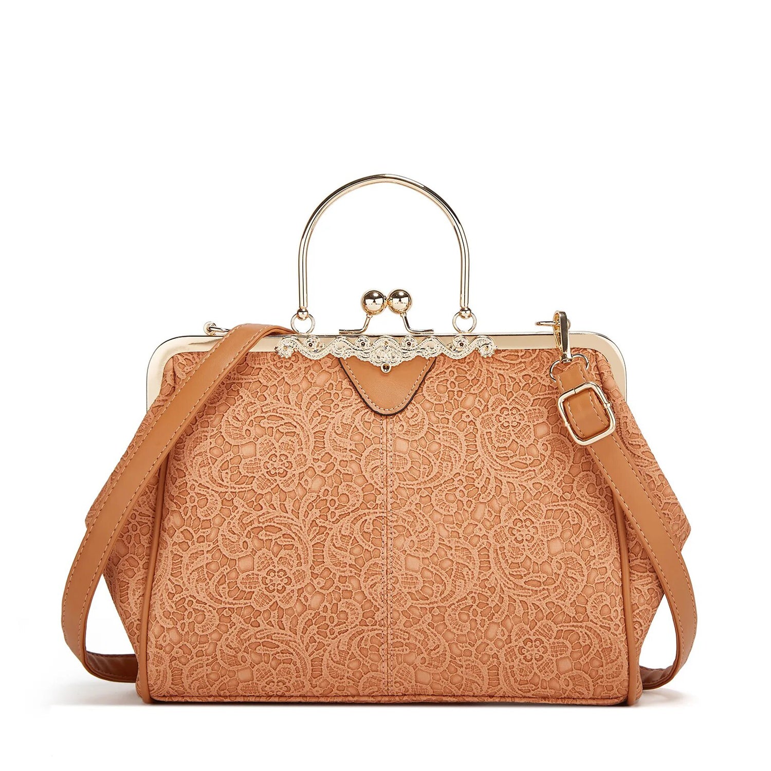 Luna Vintage Clutch - Coral