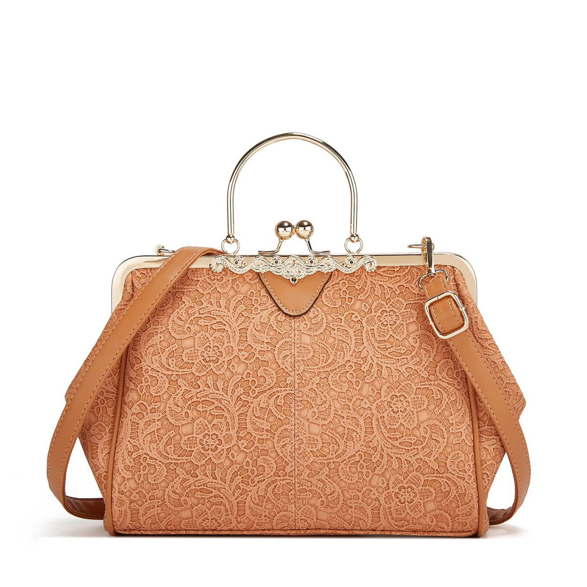 Luna Vintage Clutch - Coral