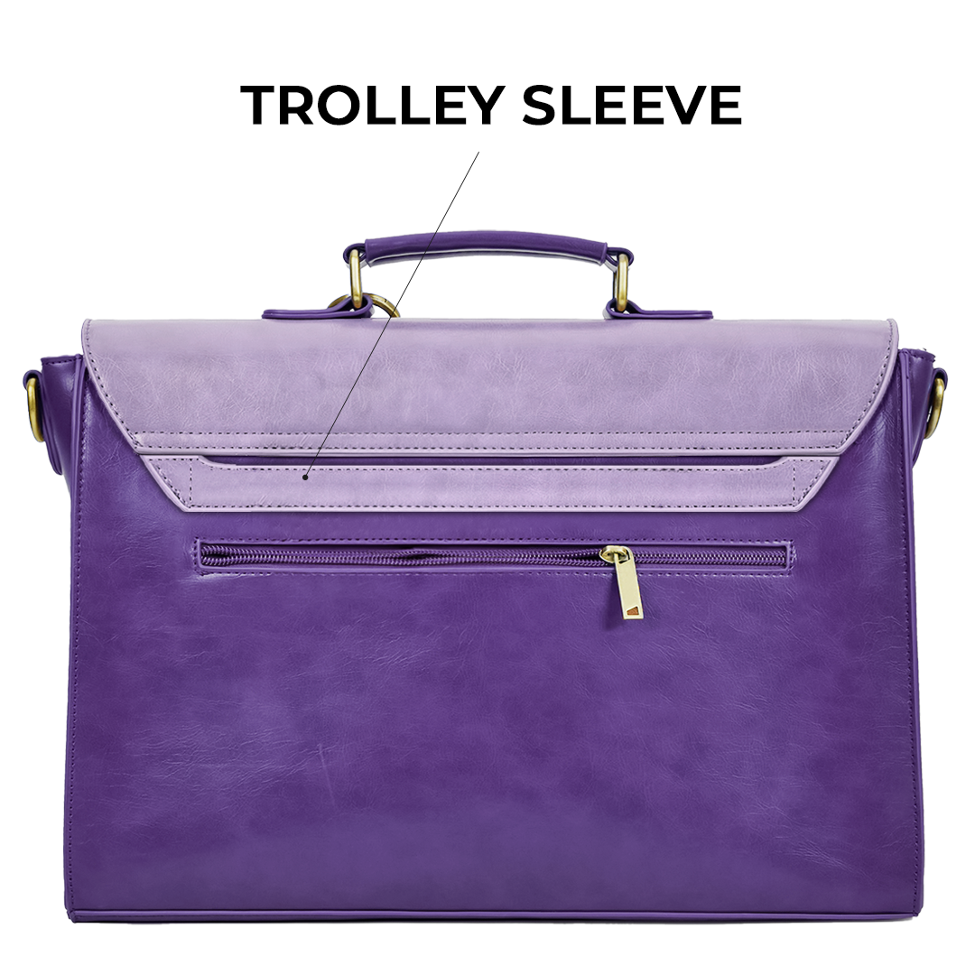 Pocketful Of Sunshine Messenger 17" - Lavender Lace