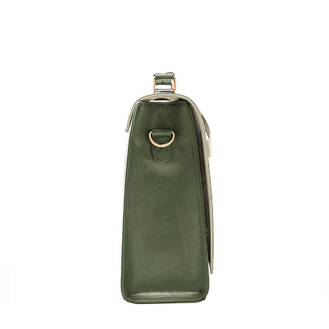 Pocketful Of Sunshine Messenger 17" - Green-Beige