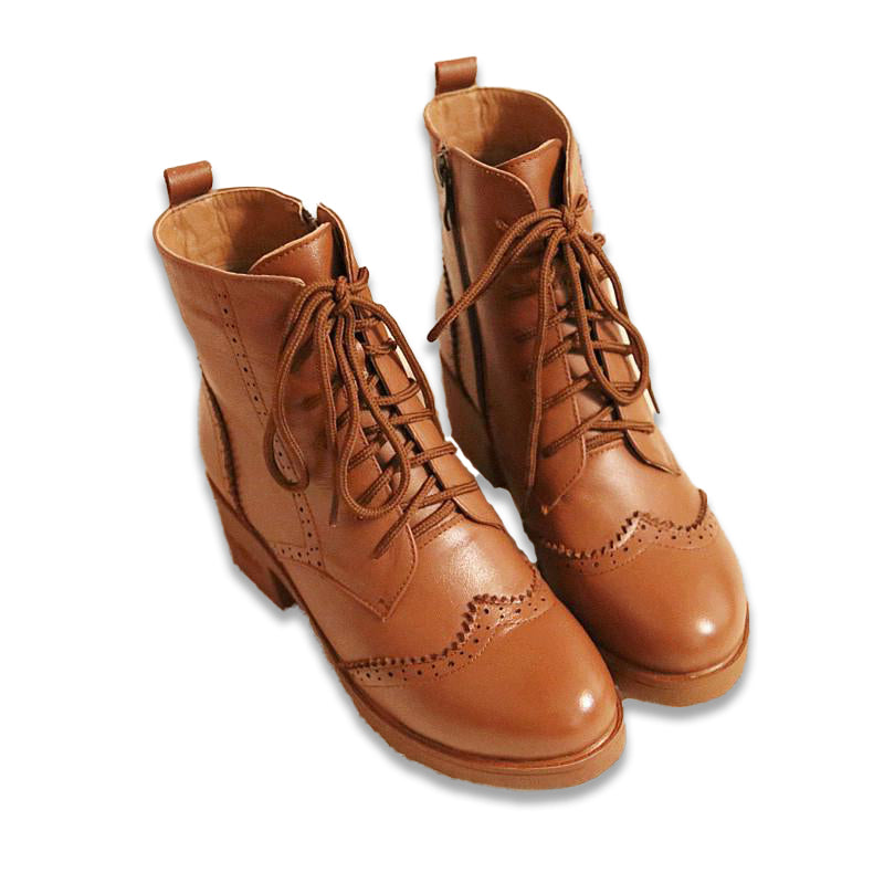 Lace-Up Retro Boots