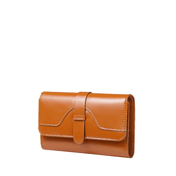 Leather Flap Mini Wallet