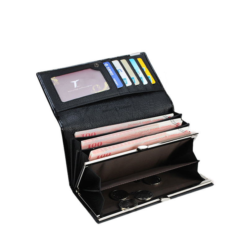 Croco Pattern Leather Wallet