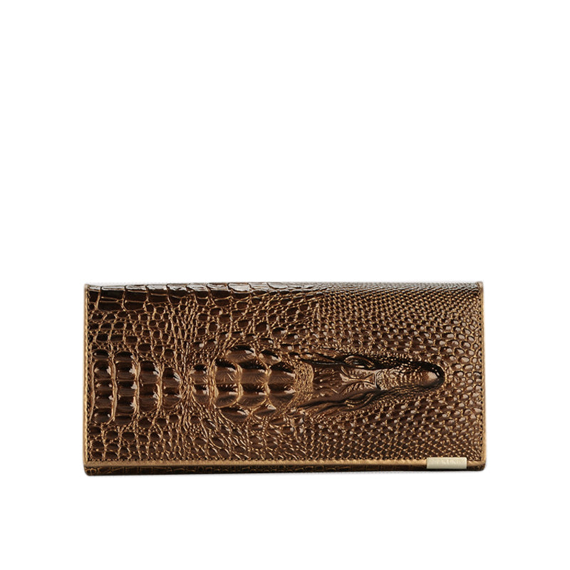 Croco Pattern Leather Wallet