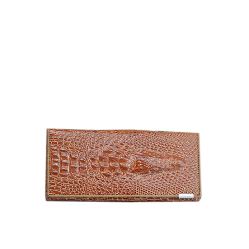 Croco Pattern Leather Wallet