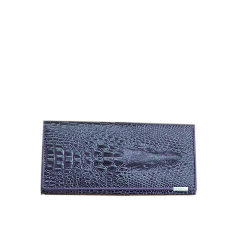 Croco Pattern Leather Wallet