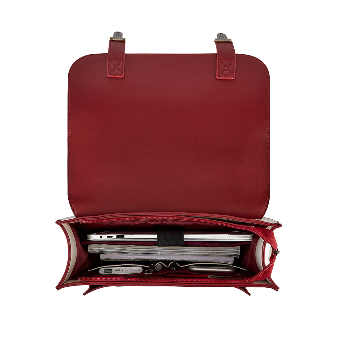 Striped Flap Closure Backpack