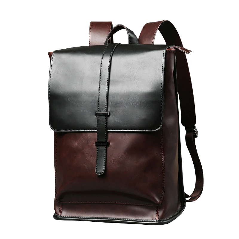 classic leather backpack Classic Leather Laptop Backpack